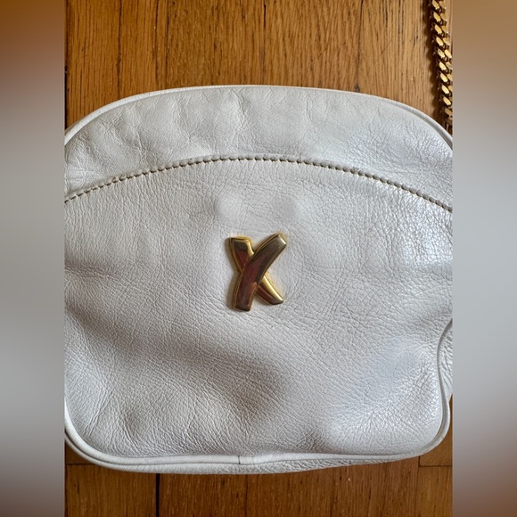 80s Vintage White Paloma Picasso Handbag with Chain Strap - Picture 3 of 13